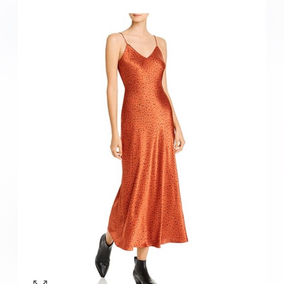 Whistles Sketch Dot Slip Dress - Picture 1 of 7